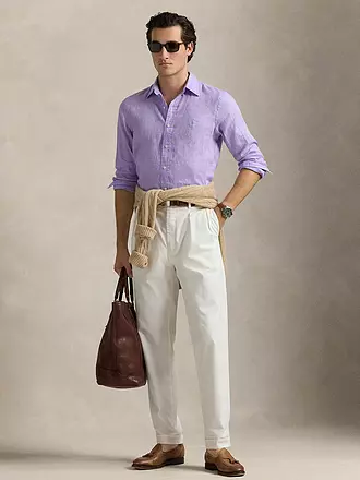 POLO RALPH LAUREN | Chemise en lin coupe personnalisée | lila